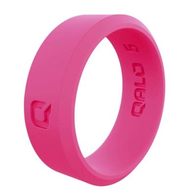 QALO Womens Modern Pink Q2X Silicone Ring
