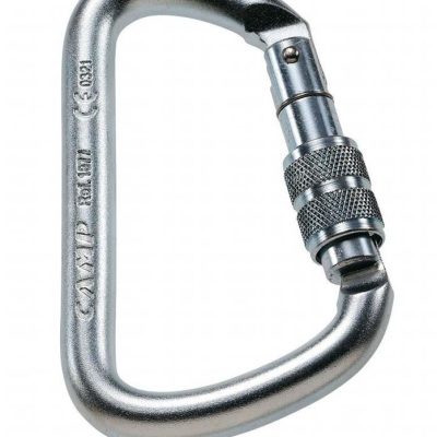 CAMP Steel HMS D Screw Gate Carabiner