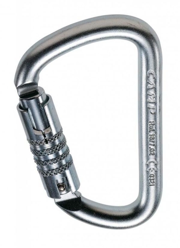 CAMP Steel HMS D 3 Trilock Carabiner