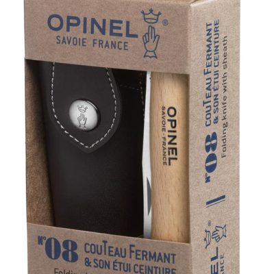 Opinel No. 8 Stainless Steel Knife with Alpine Sport Sheath