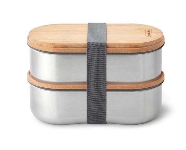 Black and Blum Stainless Steel Bento Box