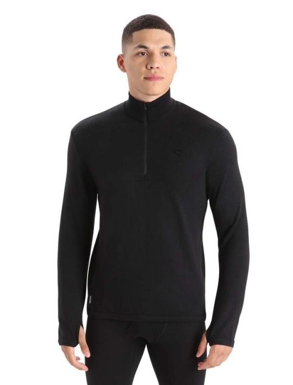 Icebreaker Original Mens Long Sleeve Merino Half Zip Top