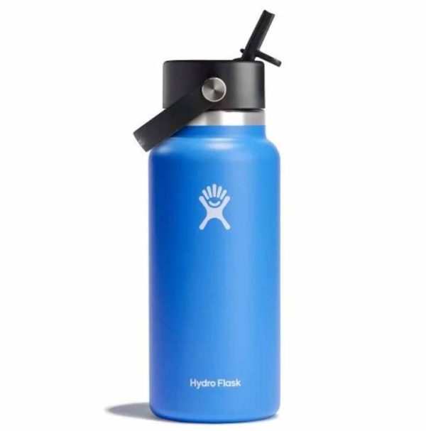Hydro Flask Wide Mouth Insulated Water Bottle w/ Flex Straw Cap