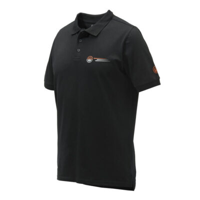 Beretta Broken Clay Competition Polo - Cotton Black #mp033-t1354-0999