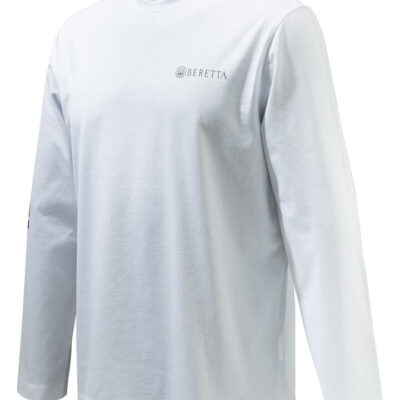 Beretta Long Sleeved Team T-shirt - Cotton White #ts482-t1557-0100