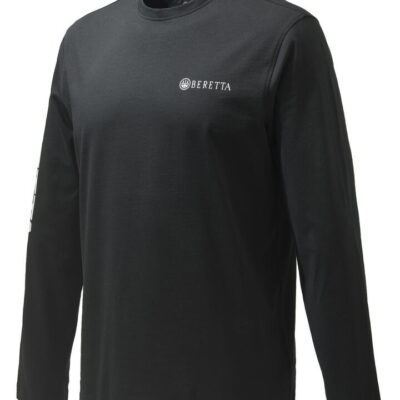 Beretta Long Sleeved Team T-shirt - Cotton Black #ts482-t1557-0999