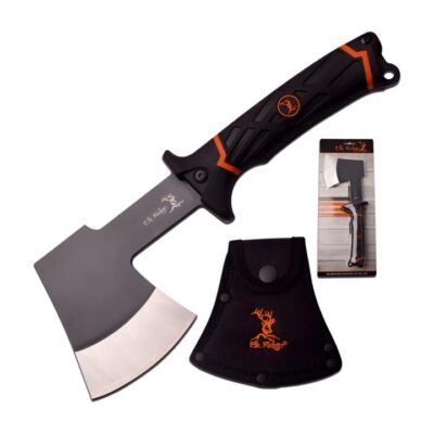 Elk Ridge Outdoor Rubber Handle Axe Hatchet - 279mm Overall W Sheath #er-922