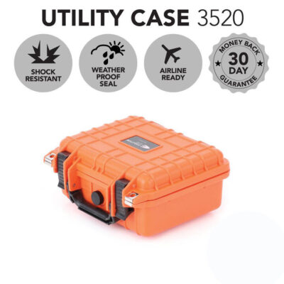 Evolution Gear Hd Series Utility Camera & Drone Hard Case - Hi Vis Orange #3520_hvo