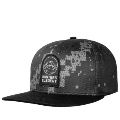 HuntersElement Alp6 Panel Snapback Lightweight Cap - Black #9420030055534