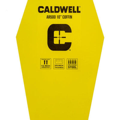 Caldwell Hardened Ar500 Steel Target 10 Inch Coffin - Yellow #cald-ar10