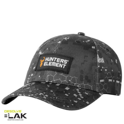 Hunters Element Hunting Outdoor Snapback Patch Cap - Desolve Black #patchblk