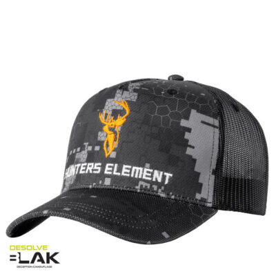 Hunters Element Granite Trucker Cap - Desolve Black #granite Db