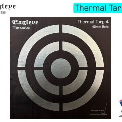 Eagleye Thermal Target 40mm Bullseye Includes 44 X Repair Patches - 20cm X 20cm #eett