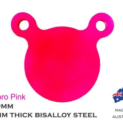 Glow Shot Steel Gongs Target 100mm Ar500 12mm Thick Bisalloy - Pink #gs100 Pink