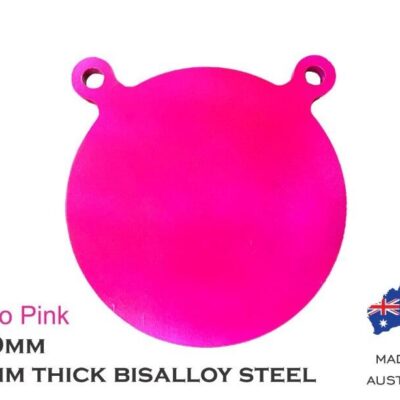 Glow Shot Steel Gongs Target 200mm Ar500 12mm Thick Bisalloy - Pink #gs200 Pink