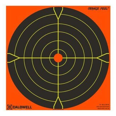 Caldwell Orange Peel Bullseye Target - 12" 5 Pack #cald-opbe12