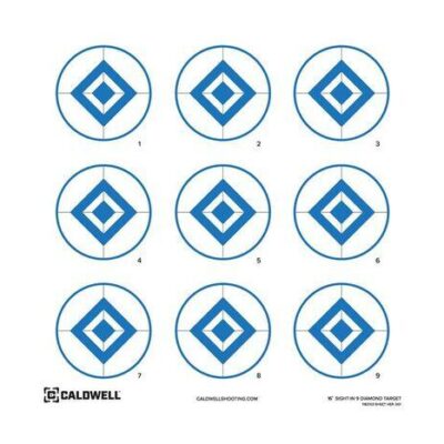 Caldwell Diamond Blue Paper Target - 16" 10 Sheets  #cald-pt16db