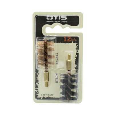 Otis 12ga Shotgun Bore Brush 2 Pack (1 Nylon/1 Bronze)