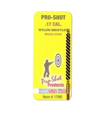 Pro Shot 17 Cal Nylon Rifle Brush #17nr