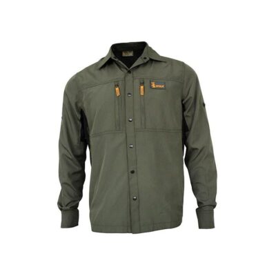 Spika Flylite Summer Hunting Shirt Olive Green - Uv Sun Protection Quick Dry #p-108