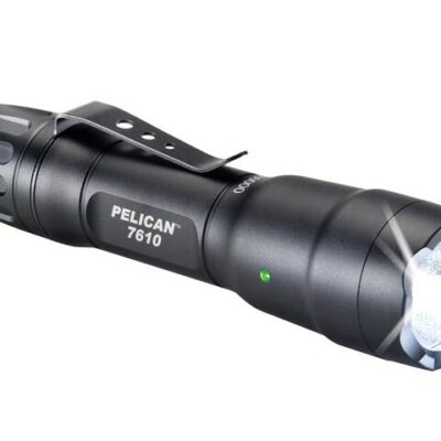 Pelican 1018 Lum Compact Rechargeable Led Torch - Black 227m Throw #p7610b