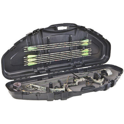 Plano Protector Series Single Hard Bow Case 49 Inches - Black Comfortable Molded Handle Pillarlock #pl111100
