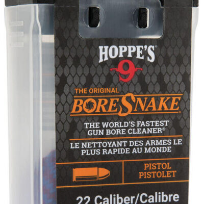 Hoppes Gun Cleaner Boresnake Fit In Backpack Patented Case Design Pull T-handle - .22 Cal Handgun Pistols #hp24000d