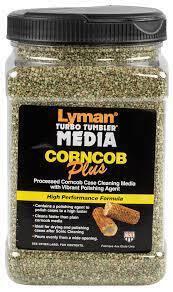 Lyman Easy Pour Turbo Brass Cleaning Media Treated Corn Cob Plus Cob - 2 Lb Green #ly-m2