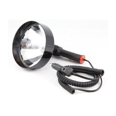 Lightforce Hunting Halogen Handheld Light Lamp 170mm Striker Durability Curly Cord Spotlight - Black #sl1704