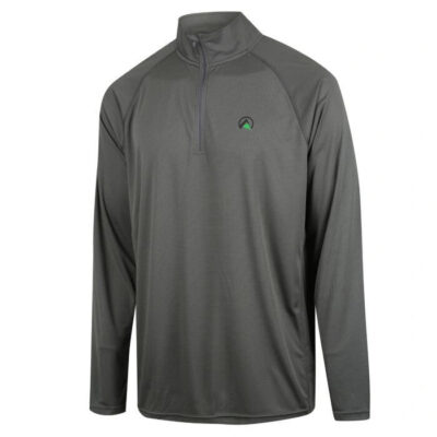 Ridgeline Mens Performance Qtr Zip Top - Lead #rlclsmlld