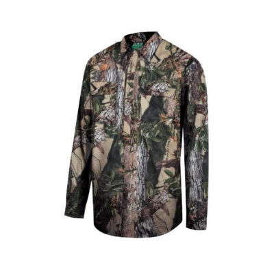Ridgeline Yard Placket Shirt 100% Organic Cotton Classic Fit - Buffalo Camo #rlcshypx