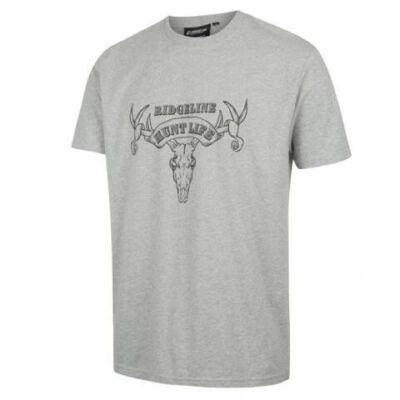 Ridgeline Hunt Life Tee Classic Fit 100% Cotton - Grey #rlctshlgm