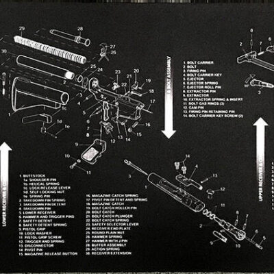 Epicshot Gun Cleaning Bench Mat - Extra Thick 35 Inch Ar-15 #ar-15