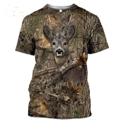Xhunter Men's Hunting Outdoor 3d Deer Quick Dry T-shirt - Camo #3ddeer