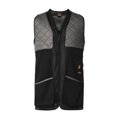 Spika Adult Light Weight Shooting Vest - Charcoal #shv-sph-3a