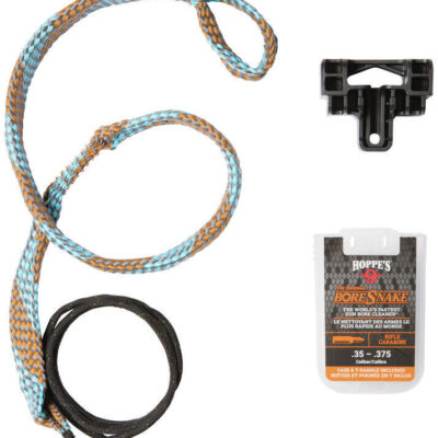 Hoppes Gun Cleaning Boresnake Rifle Bore Snake Cleaner Den Compact Carrying Case - .35 .375 Cal #hp24018d