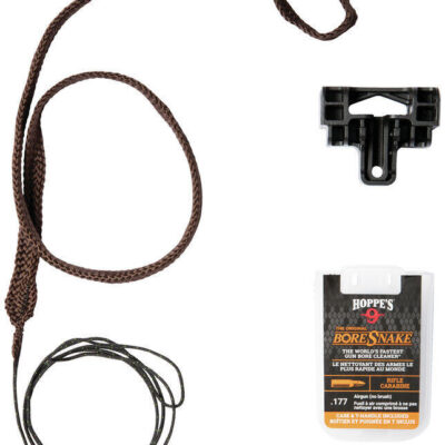 Hoppes Gun Cleaning Boresnake Airgun Bore Snake Cleaner Den Compact Carrying Case - .177 Caliber #hp24009d