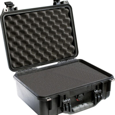 Pelican 1450 Medium Handgun Case Heavy Duty Watertight Crushproof - Lightweight Black #p1450b