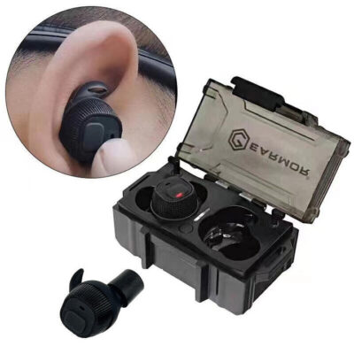 Earmor Electronic Shooting Earmuff Hearing Protector - Communication Pickup Noise Reduction Earplugs #m20 Tactical Black
