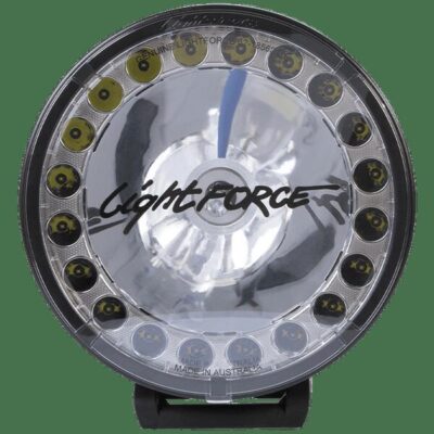 Lightforce Htx2 Hybrid Driving Light - 12v With Harness And Black Covers Twin Pack #htxmk2pk