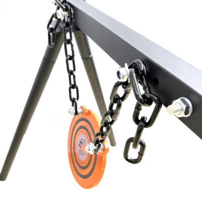 Epicshot Double High Calibre 8" Target Shooting Gong Set - With Frame Hanging Chain #es121575