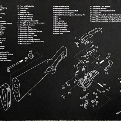 Epicshot Extra Thick Gun Cleaning Bench Mat - 35 Inch Remington 870 #870