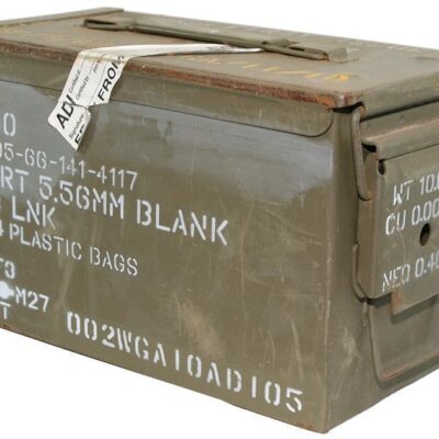 M2a1 Ammo Box Ammunition Steel Tool Box (army Used)