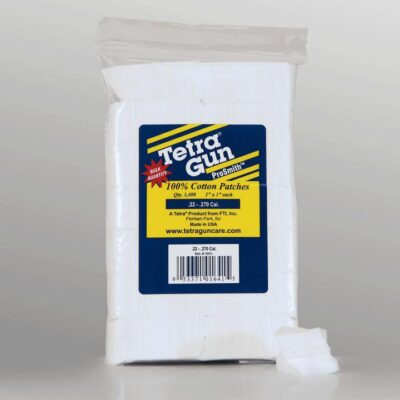 Tetra Portable Bag Cleaning Patches For Guns .22-.270 Cal - 1400pcs 1''x1'' #t1641i