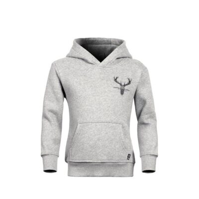 Hunters Element Albacares Hoodie Kids Top-grade Cotton And Polyester - Grey Marle #he123509