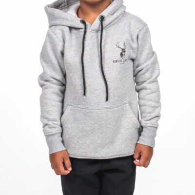 Hunters Element Croaker Hoodie Kids Premium Quality And Super Warm - Grey Marle #he124670
