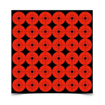 Birchwood Casey Target Spots Reactive Shooting Paper Targets - Orange Color, 1 Inch, 360 Targets #33901
