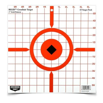 Birchwood Casey Rigid 12 Inches Crosshair Sight-in Target - 10 Targets #bc-37210