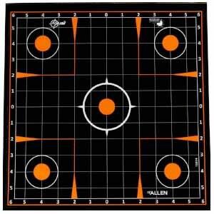 Allen EzSee12 Inches SightInGridAdhesiveTarget Paper - 5PerPack #15314