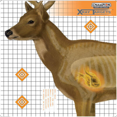Champion Hunting Shooting Target Deer 4 Color High Contrast - Large 25x25 Inches 6 Pack #ch45902